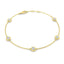 Round Diamond Chain Bracelet 0.75ct G/SI in 18k Yellow Gold - All Diamond
