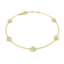 Round Diamond Chain Bracelet 1.00ct G/SI in 18k Yellow Gold