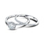 Round Diamond Engagement & Wedding Ring 0.35ct G/SI 18k White Gold - All Diamond