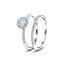 Certified Round Diamond Engagement & Wedding Ring 0.50ct G/SI 18k White Gold