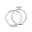 Round Diamond Engagement & Wedding Ring 0.60ct G/SI 18k White Gold - All Diamond