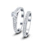 Certified Round Diamond Engagement & Wedding Ring 0.90ct G/SI 18k White Gold
