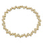 Rub Over Diamond Tennis Bracelet 1.40ct G/SI in 18k Yellow Gold
