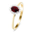 Ruby 0.50ct and Diamond 0.10ct Ring In 9K Yellow Gold