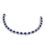 Sapphire & Diamond Halo Bracelet 12.80ct in 18k White Gold