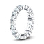 Semi Bezel Diamond Full Eternity Ring 1.45ct G/SI in 18k White Gold - All Diamond
