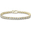 Semi Bezel Diamond Tennis Bracelet 3.00ct G/SI in 9k Yellow Gold