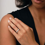Seven Stone Diamond Ring with 0.75ct G/SI Quality in Platinum - All Diamond