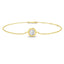 Solitaire Diamond Bracelet 0.50ct G/SI Quality in 18k Yellow Gold