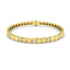 Square Linked Diamond Bracelet 0.50ct G/SI in 18k Yellow Gold - All Diamond
