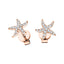 Starfish Diamond Earrings 0.18ct G/SI Quality 18k Rose Gold 9.3mm